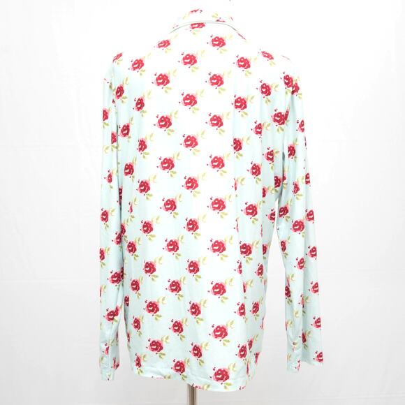 Sweet Honey Floral Print Button Up Pajama Top Size Medium - Picture 3 of 11